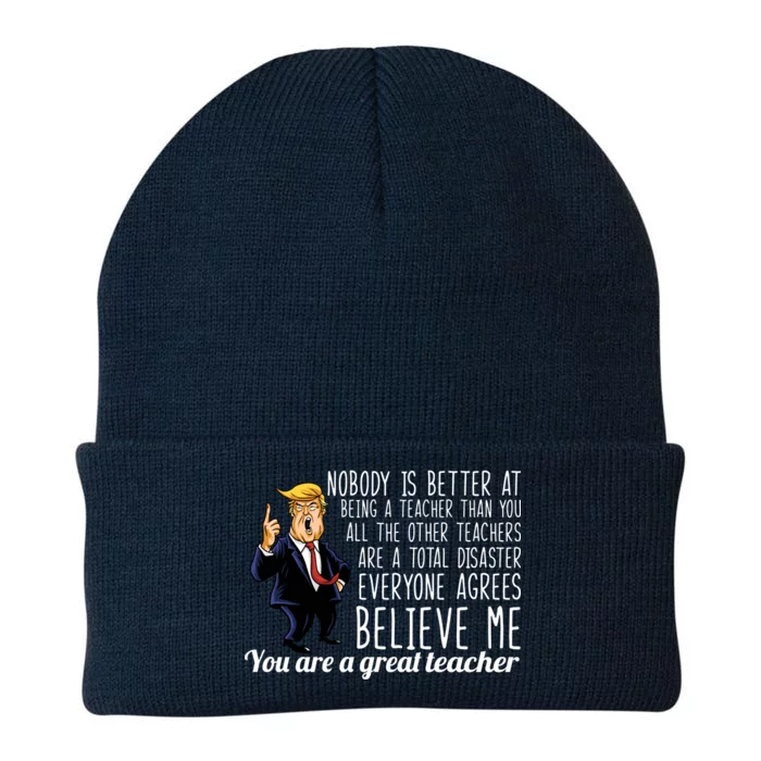 You're A Great Teacher Donald Trump Knit Cap Winter Beanie