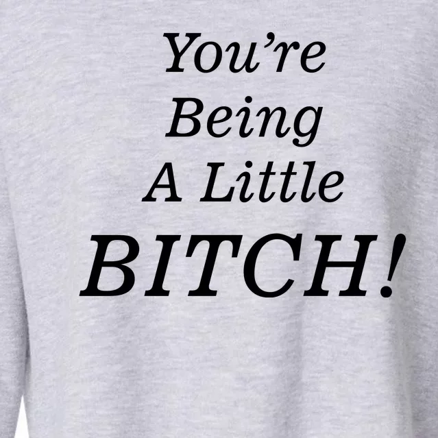 You're Being A Little Bitch Cropped Pullover Crew