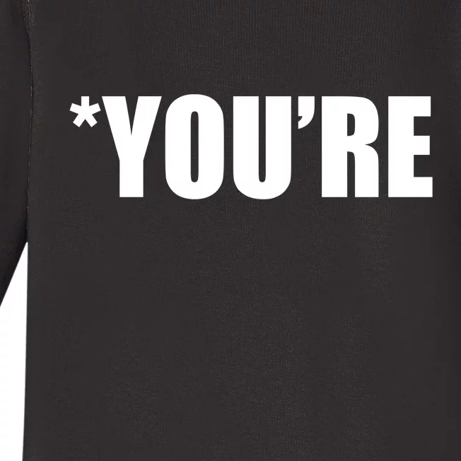 *You're Funny Grammar Baby Long Sleeve Bodysuit