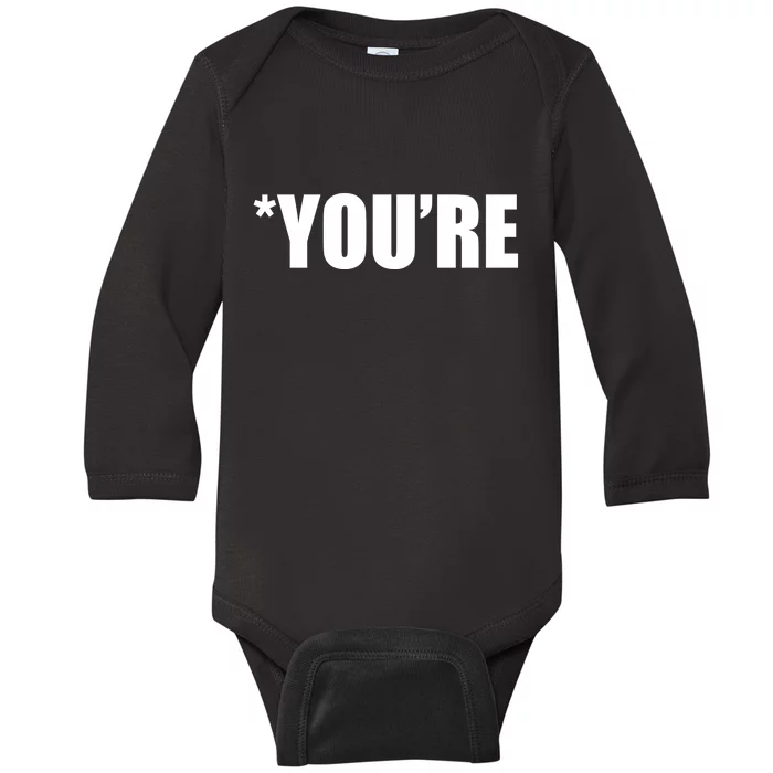 *You're Funny Grammar Baby Long Sleeve Bodysuit