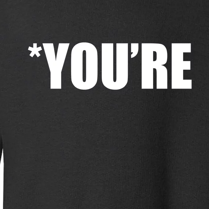 *You're Funny Grammar Toddler Sweatshirt