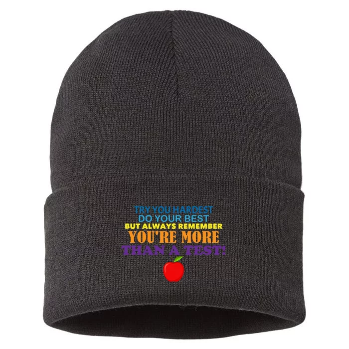 You're More Than A Test Sustainable Knit Beanie