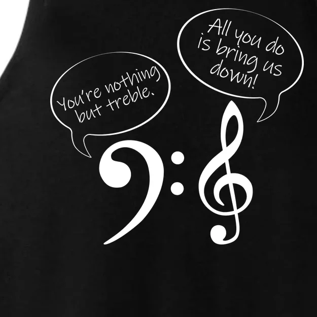 You're Nothing But Treble Ladies Tri-Blend Wicking Tank