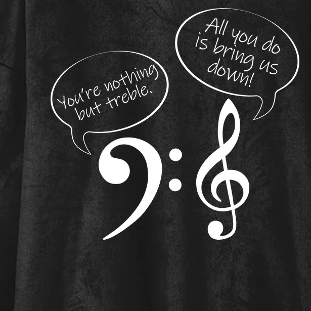 You're Nothing But Treble Hooded Wearable Blanket