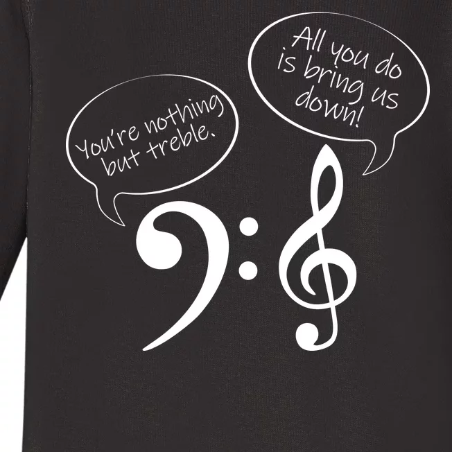 You're Nothing But Treble Baby Long Sleeve Bodysuit