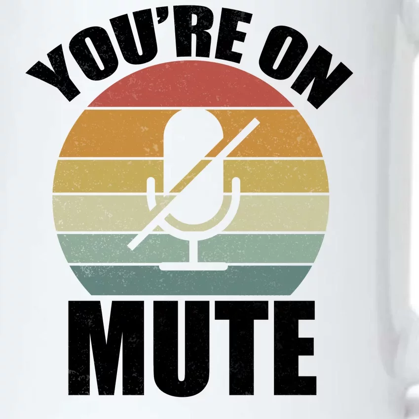 You're On Mute Retro Funny Black Color Changing Mug