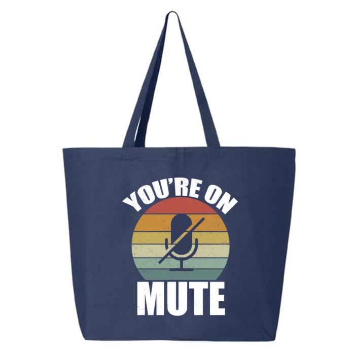 You're On Mute Retro Funny 25L Jumbo Tote