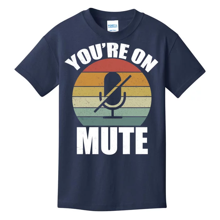 You're On Mute Retro Funny Kids T-Shirt