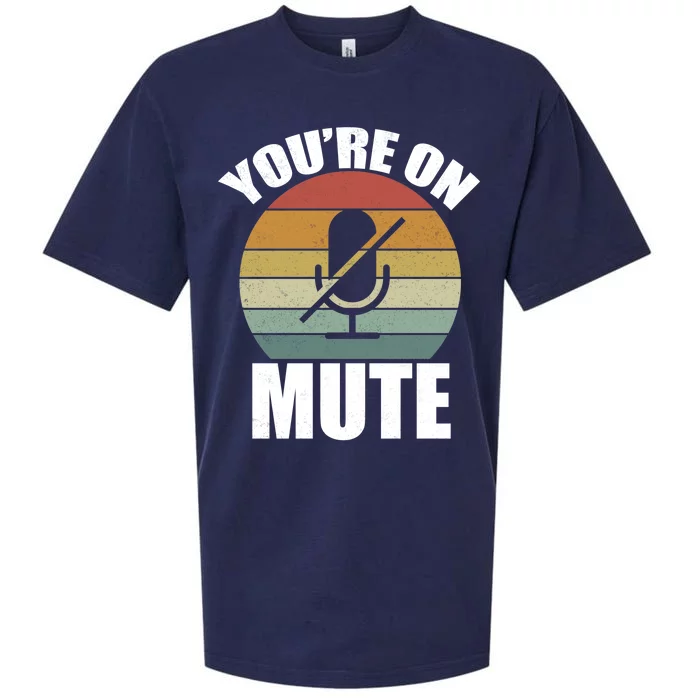 You're On Mute Retro Funny Sueded Cloud Jersey T-Shirt