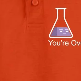 You're Overreacting Funny Chemist Dry Zone Grid Performance Polo