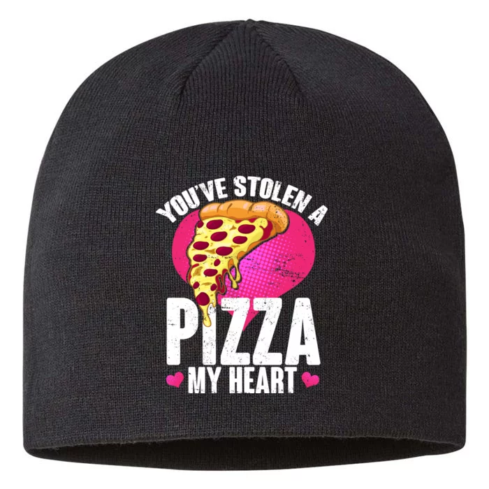 You've Stolen A Pizza My Heart 8 1/2in Sustainable Knit Beanie