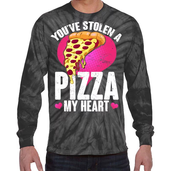 You've Stolen A Pizza My Heart Tie-Dye Long Sleeve Shirt