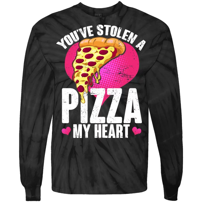 You've Stolen A Pizza My Heart Tie-Dye Long Sleeve Shirt