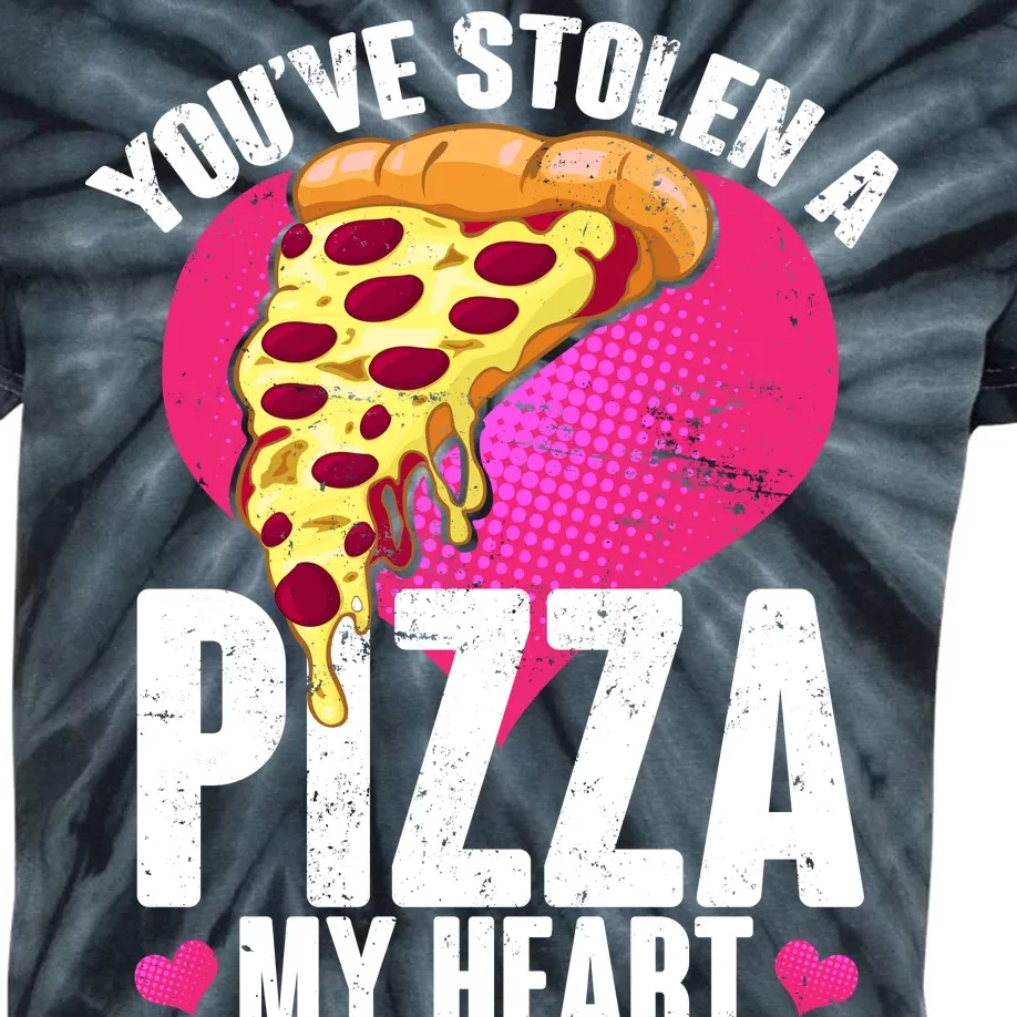 You've Stolen A Pizza My Heart Kids Tie-Dye T-Shirt