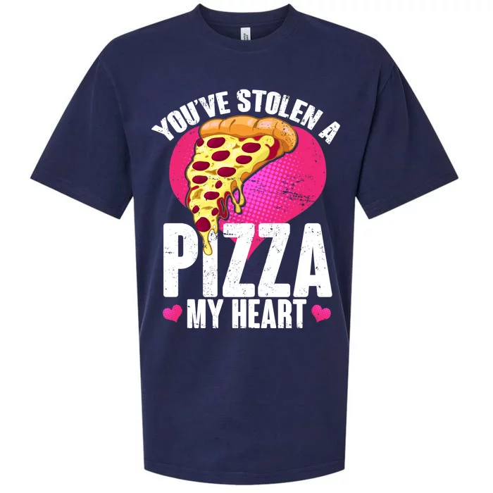 You've Stolen A Pizza My Heart Sueded Cloud Jersey T-Shirt