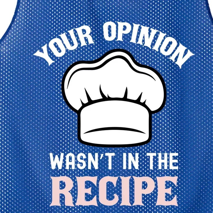 Your Opinion Wasnt In The Recipe Fruit Bread Funny Gift Mesh Reversible Basketball Jersey Tank