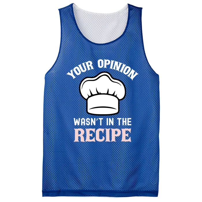 Your Opinion Wasnt In The Recipe Fruit Bread Funny Gift Mesh Reversible Basketball Jersey Tank