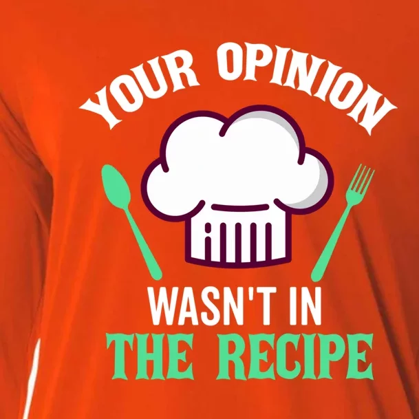 Your Opinion Wasnt In The Recipe Beef Caviar Cheese Great Gift Cooling Performance Long Sleeve Crew