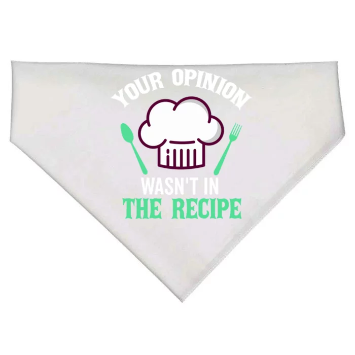 Your Opinion Wasnt In The Recipe Beef Caviar Cheese Great Gift USA-Made Doggie Bandana