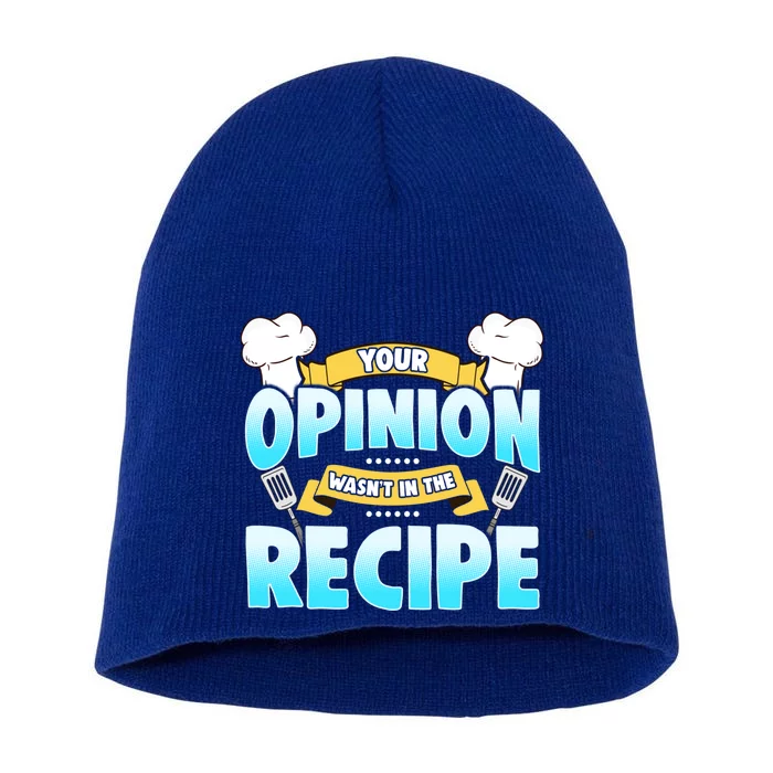 Your Opinion Wasnt In The Recipe Cool Gift Short Acrylic Beanie