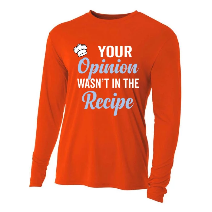 Your Opinion Wasnt In The Recipe Korean Bibimbap Great Gift Cooling Performance Long Sleeve Crew