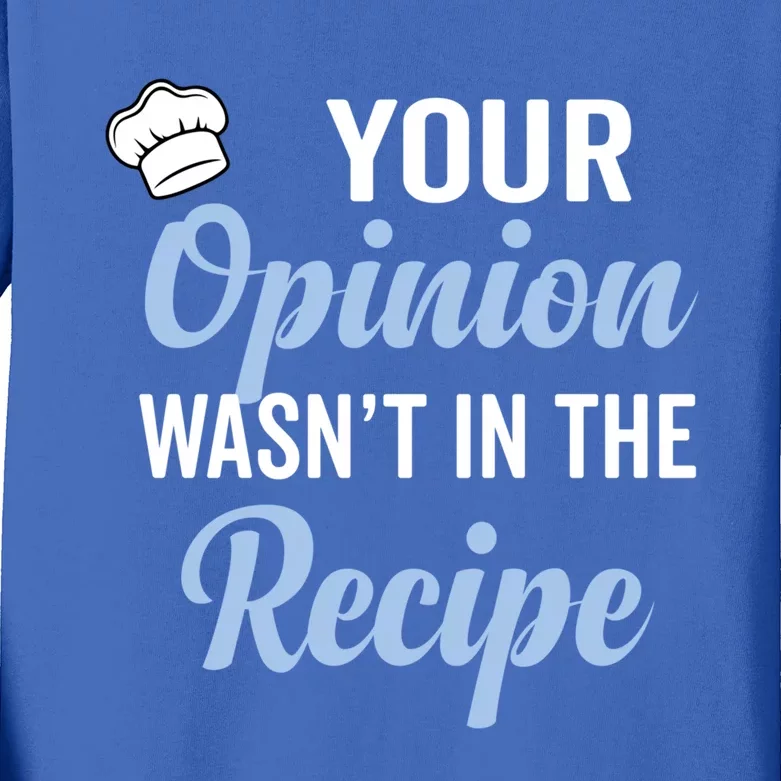 Your Opinion Wasnt In The Recipe Korean Bibimbap Great Gift Kids Long Sleeve Shirt