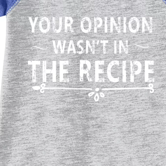 Your Opinion Wasnt In The Recipe Korean Bulgogi Funny Gift Infant Baby Jersey Bodysuit