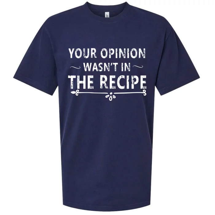 Your Opinion Wasnt In The Recipe Korean Bulgogi Funny Gift Sueded Cloud Jersey T-Shirt