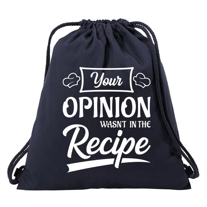 Your Opinion Wasnt In The Recipe Korean Chicken Cool Gift Drawstring Bag