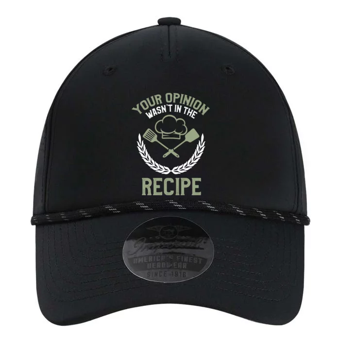 Your Opinion Wasnt In The Recipe Chef Gift Performance The Dyno Cap