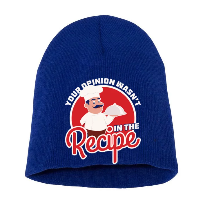 Your Opinion Wasnt In The Recipe Chef Great Gift Short Acrylic Beanie