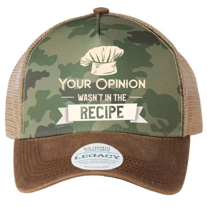 Your Opinion Wasn’t In The Recipe Gift For Cooking Chef Cool Gift Legacy Tie Dye Trucker Hat