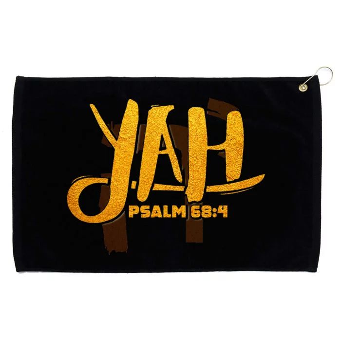 Yah Psalm 684 Hebrew Israelite Yahweh Yhwh Grommeted Golf Towel