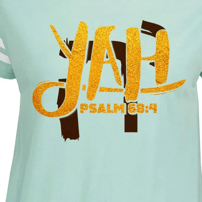 Yah Psalm 684 Hebrew Israelite Yahweh Yhwh Enza Ladies Jersey Football T-Shirt