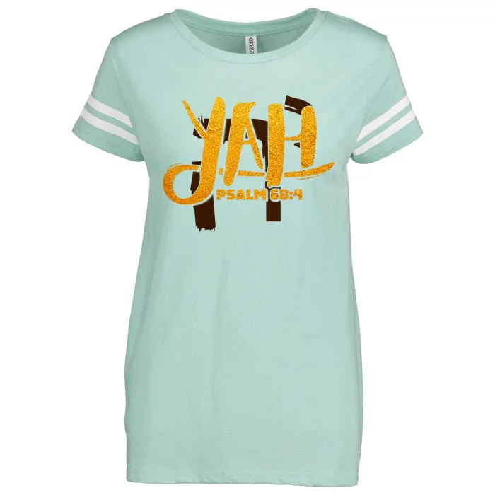 Yah Psalm 684 Hebrew Israelite Yahweh Yhwh Enza Ladies Jersey Football T-Shirt