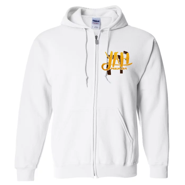 Yah Psalm 684 Hebrew Israelite Yahweh Yhwh Full Zip Hoodie