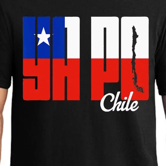 Ya Po Chile Flag And Map Word Fill Pajama Set