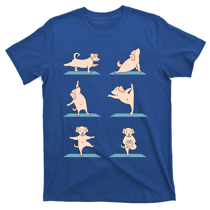 Yoga Poses Dog Yoga Lover Meditating Workout Spiritual Cool Gift T-Shirt