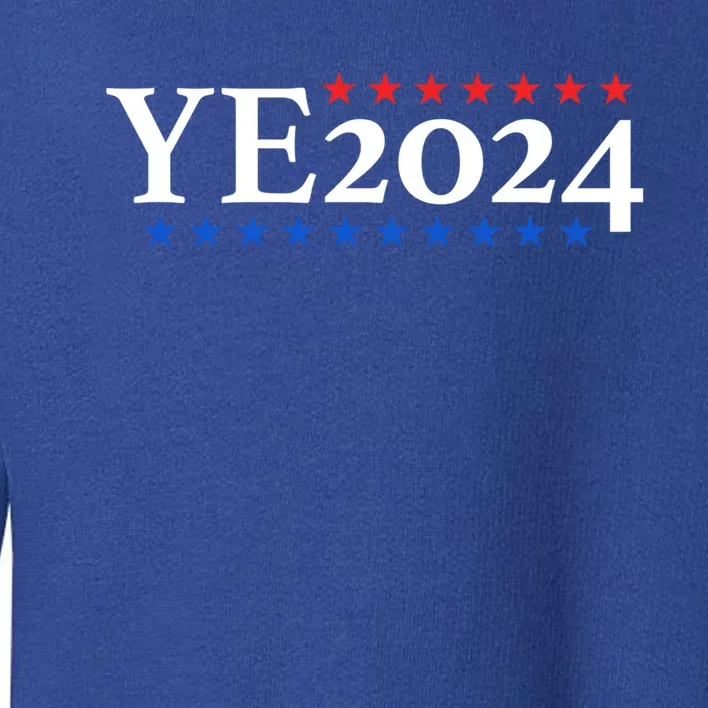 Ye2024 President Election Vote Donald Trump 2024 Meaningful Gift Toddler Sweatshirt