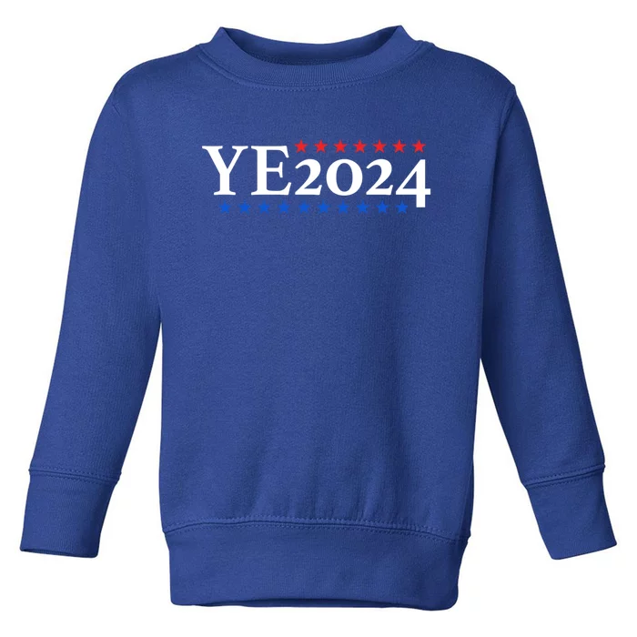 Ye2024 President Election Vote Donald Trump 2024 Meaningful Gift Toddler Sweatshirt