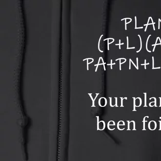 Your Plan Has Been Foiled Funny Math Full Zip Hoodie