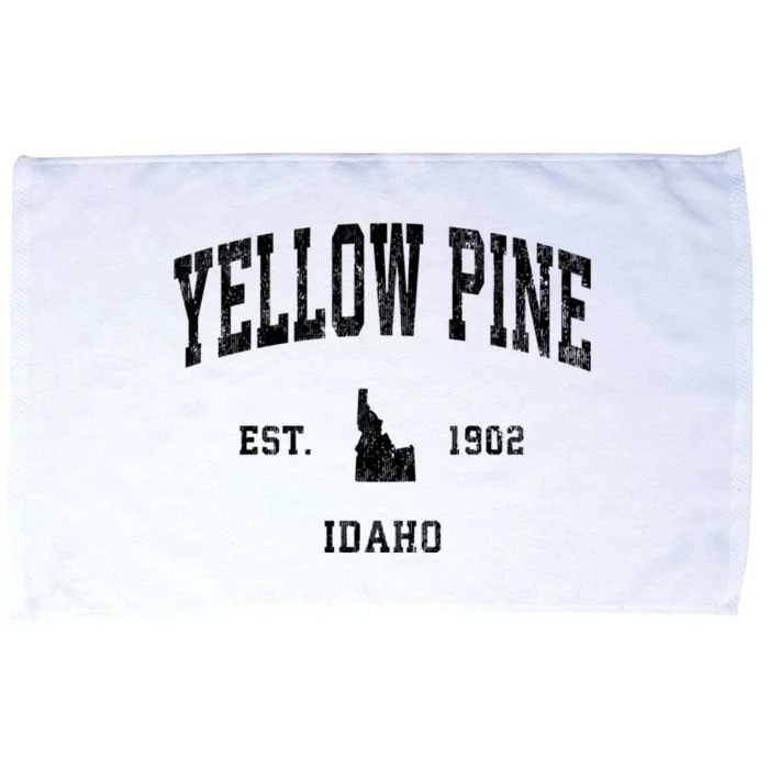 Yellow Pine Idaho Id Vintage Athletic Sports Microfiber Hand Towel