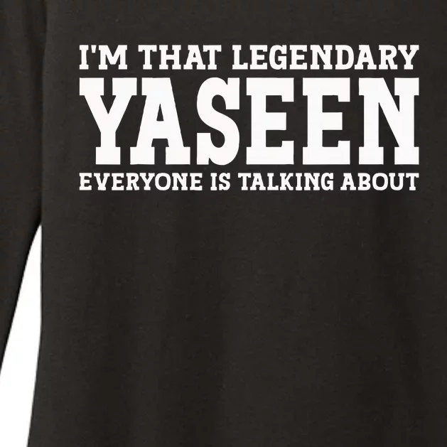 Yaseen Personal Name First Name Funny Yaseen Womens CVC Long Sleeve Shirt