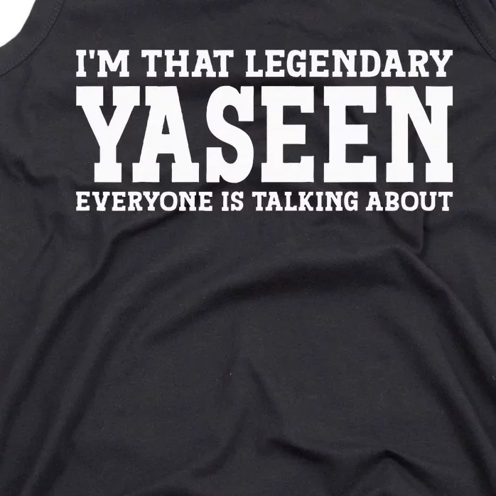 Yaseen Personal Name First Name Funny Yaseen Tank Top