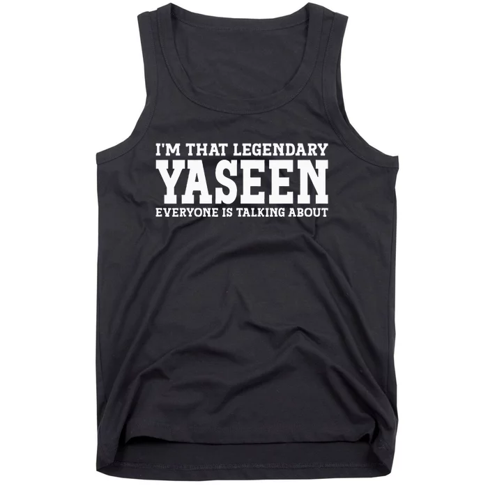 Yaseen Personal Name First Name Funny Yaseen Tank Top