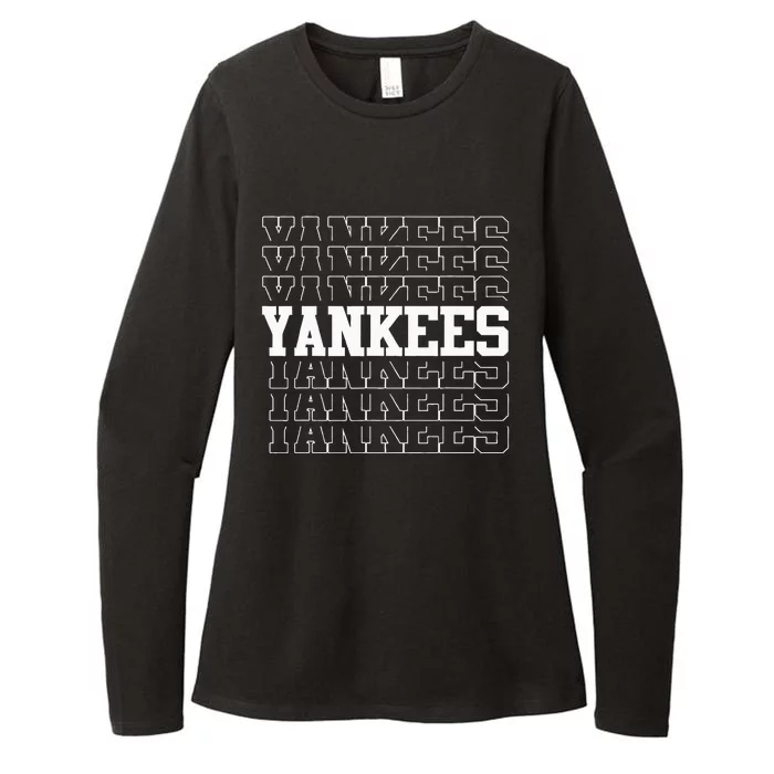 Yankee Personalized Name Womens CVC Long Sleeve Shirt