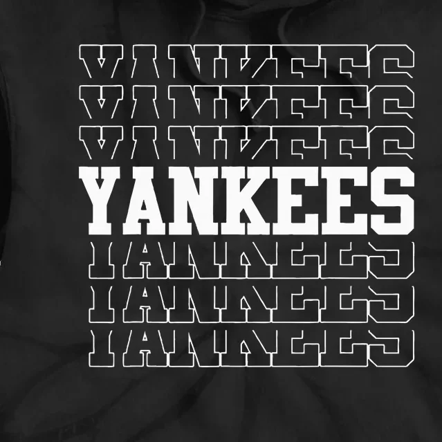 Yankee Personalized Name Tie Dye Hoodie