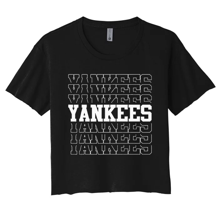 Yankee Personalized Name Women's Crop Top Tee