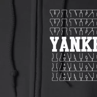 Yankee Personalized Name Full Zip Hoodie