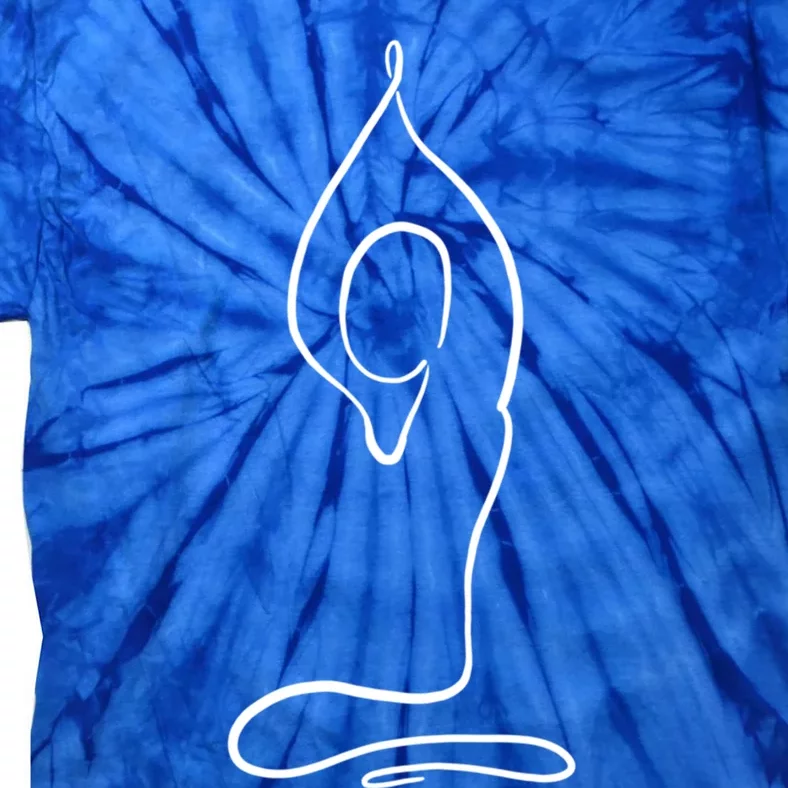 Yoga Position One Line Art Pilates Namaste Asana Buddhism Cool Gift Tie-Dye T-Shirt